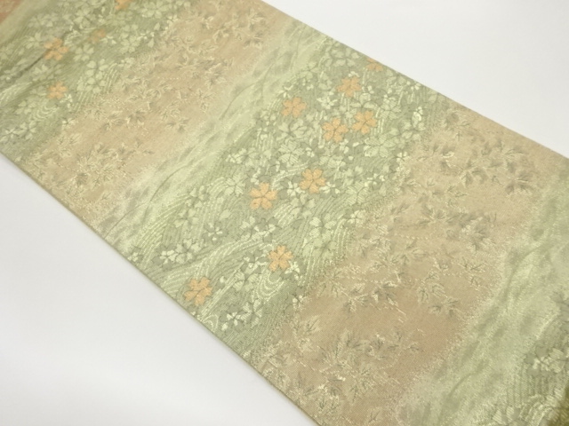 JAPANESE FUKURO OBI / WOVEN SAKURA